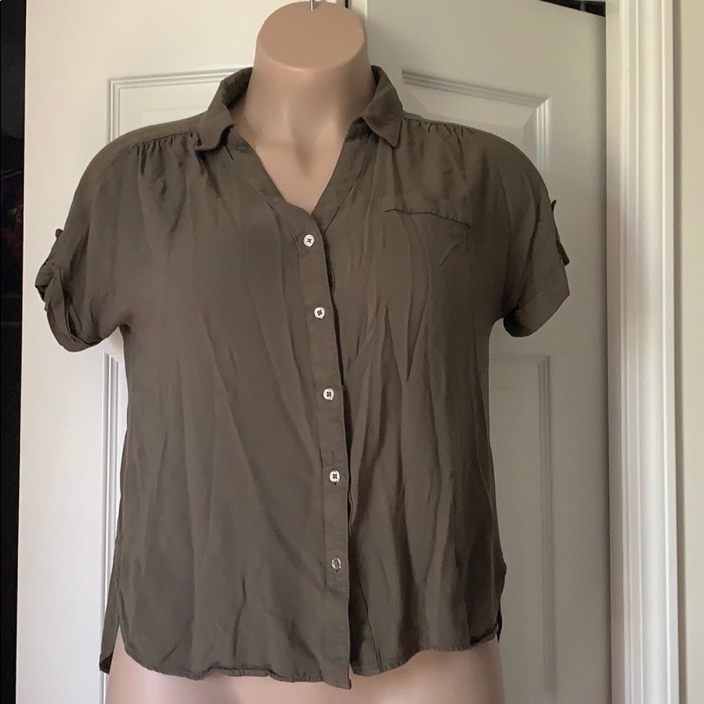 Olive green top